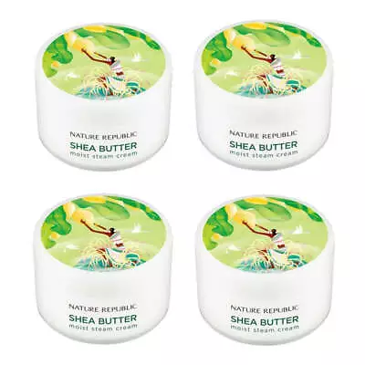 Nature Republic Shea Butter Moist Steam Cream 100ml*4Pcs - FREE SHIPPING • $90.02