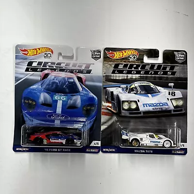 Hot Wheels 2018 Car Culture Circuit Legends Mazda 787B & Ford GT Lots Of 2 • $34.95