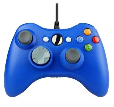 Blue | USB Wired Controller For Microsoft Xbox360 Console&Windows PC Compute ... • $29.98