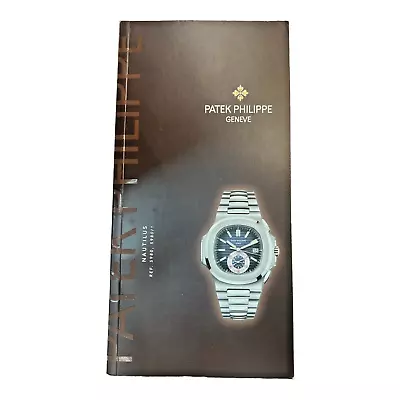 Authentic Patek Philippe Nautilus 5980 5980/1 Instruction Manual Booklet • $1500