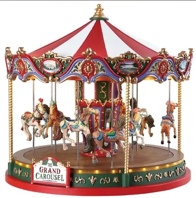 Lemax The Grand Carousel #84349 Christmas Village Decoration New 2018 Release • $179.99