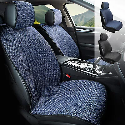 For 2004-14 Ford Mustang Linen Car Front Seat Cover Linen Seat Cushion Protector • $18.99