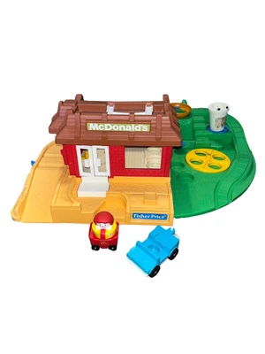 $74.95 • Buy Vintage 1989 Fisher Price Little People McDonalds Restaurant #2552 Incomplete
