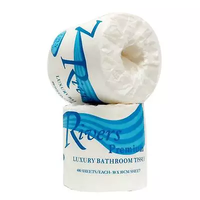 48x Toilet Paper Rolls 7 Rivers 2 Ply 400 Sheet Bulk Individually Wrapped Roll • $89.99