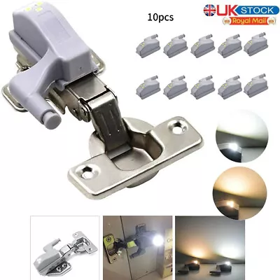 £3.89 • Buy 10X LED Smart Sensor Hinge Lights Kitchen Cabinet Wardrobe Closet Cupboard Light