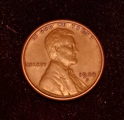 1924 S Lincoln Wheat Cent Penny • $95