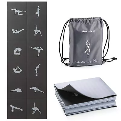 Foldable Yoga Mat Travel Eco-Friendly PVC Yoga Mat Double Sided Non-Slip Wo... • $43.67