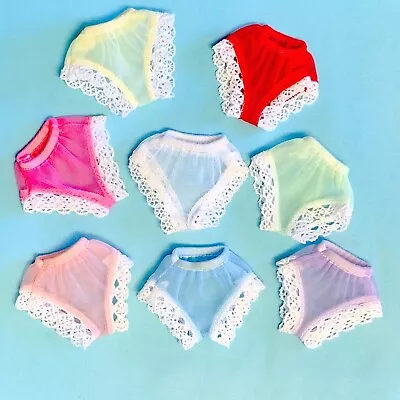 8 Pair FD2XSmall Doll Panties Barbie Francie And 9-12  Fashion Dolls 3  Waist • $19