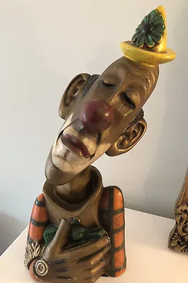 1967 Sad Clown 14.5  Statue Vintage Universal Statuary Corp Glenn Richardson • $95