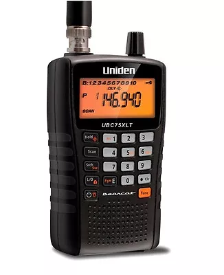 Radio Scanner UBC75XLT Uniden Bearcat Airband Marine 300 Channel With Close Call • £149.90