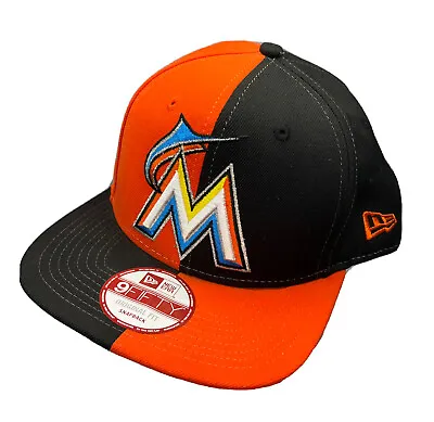 Miami Marlins Hat Cap New Era 9FiFTY Snapback Two Tone Adjustable • $19.99