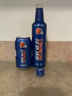 $10 • Buy Bud Light  2022  * Cleveland Browns  * Empty Aluminum Bottle & 12 Oz.  Beer  Can