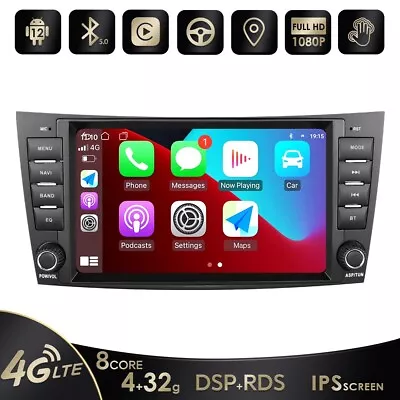 7  Android 10 CarPlay Stereo Radio GPS For Mercedes Benz E W211 CLS W219 BT5.0 • $197.65