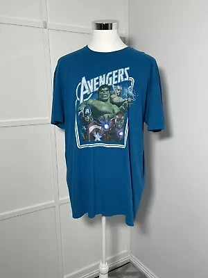 Marvel Zing Avengers Mens Blue Crew Neck T-shirt Size Xxl  • $14.99