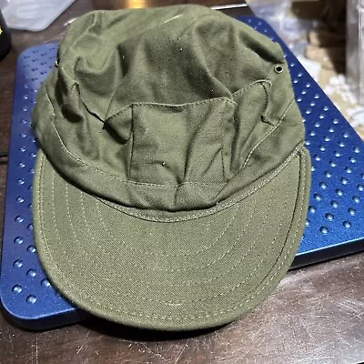 USMC Olive Drab Utility Cover Marine Corps OD Green 8-Point Hat USGI USA 1988 XL • $22.99