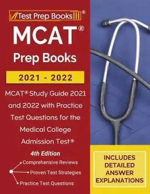 MCAT Prep Books 2021-2022: MCAT Study Guide 2021 And 2022 With Practice T - GOOD • $15.40