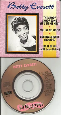 BETTY EVERETT & JERRY BUTLER Lil Bit Of Gold 1989 MINI 3 INCH CD Single CD3 USA • $34.99