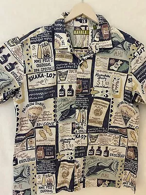 Vtg Kahala Hawaiian Aloha Shirt XL Made Hawaii 100% Cotton W/ Free Shipping • $26.33