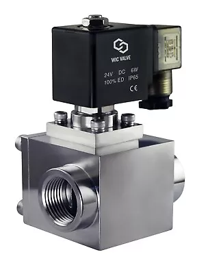 High Pressure Stainless Energy Save Electric Solenoid Valve NC 1/2  Inch 24V DC • $349.99