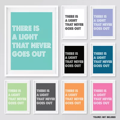 The Smiths Morrissey Song Lyrics Pop Art Poster Prints The Smiths Retro Posters • $18.72