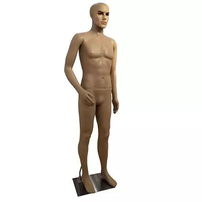 6 FT Male Full Body Realistic Mannequin Display Head Turns Dress Form With Base • $99.99