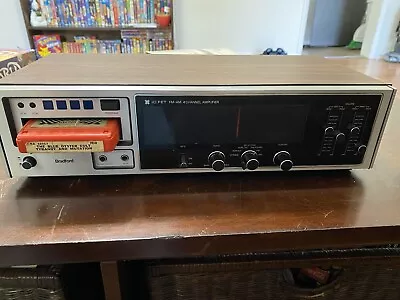 Bradford 79731 AM/FM Receiver 4 Channel Amp 8 Track Player WORKS • $84