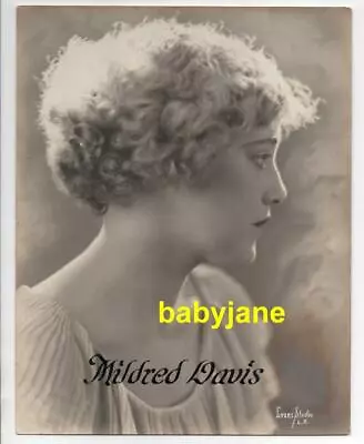 MILDRED DAVIS ORIGINAL 7X9 PHOTO BY EVANS 1920's EXHIBIT ARCADE CARD PROOF • $24.99