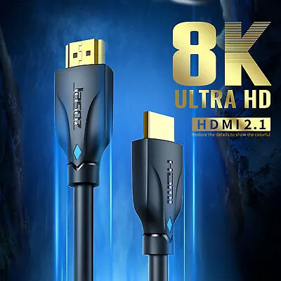 JASOZ 8K Ultra HD Premium HDMI Cable V2.1 3D High Speed Ethernet 1 2 3m • $15.95