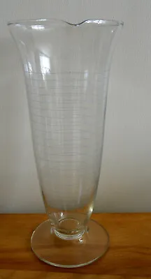 K Exax Large Graduated Glass Beaker With Spout 1000ml Vintage USA 11.5  H 32 Oz • $44.99