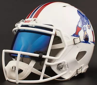 NEW ENGLAND PATRIOTS NFL Authentic GAMEDAY Football Helmet SHOC 2.0 Eye Shield • $359.99