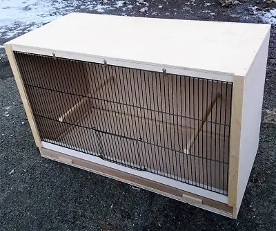 Single Finch Breeding Cage  25  X 15 X 12 With Black Fronts • £38