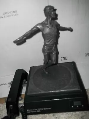 Vintage Marcel Jovine 1984 Olympics Sculpture Discus Thrower Plus Phone Rare • $100