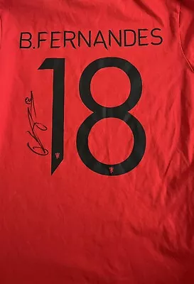 Bruno Fernandes Signed Manchester United TShirt With Certificate • £0.99