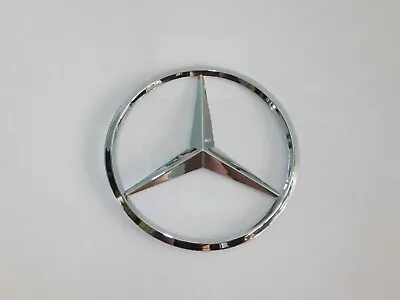 New For Mercedes Benz Chrome Star Trunk Emblem Badge 75mm • $9.99