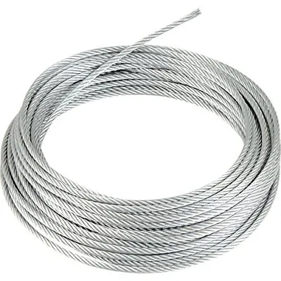 Galvanized Wire Rope Cable  3/8  7x19 50 Ft • $48.02