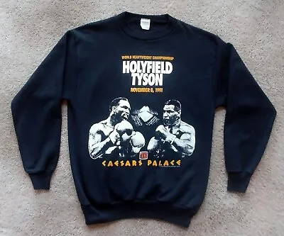 HOLYFIELD TYSON Boxing Sweatshirt Size XL  1991 Fight That Never Happened - NEW • $129.99