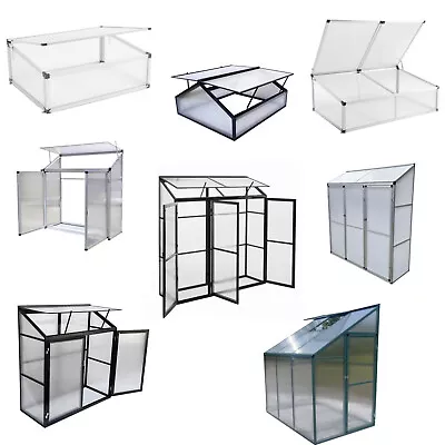 Augaden Greenhouse Aluminium Polycarbonate Green House With Cold Frame • $92.99