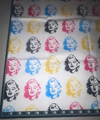 Marilyn Monroe Silhouettes Half Yard Cotton Fabric • $17.99