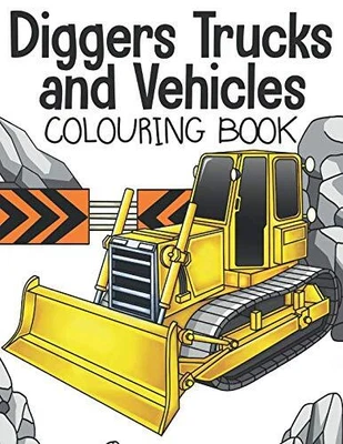 £2.63 • Buy Diggers Trucks And Vehicles Colouring Book,The Future Teacher Fo