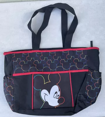 Disney Baby Mickey Mouse Tote Diaper Shoulder Bag 2013 Cudlie Brand USED Vintage • $16