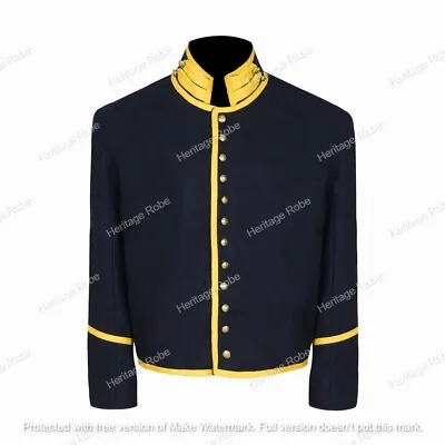 Civil War Union Cavalry Yellow St Louis Depot Mounted Services Wool Shell Jacket • $78.85