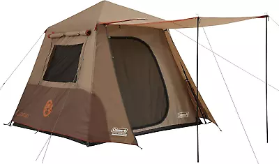 Coleman Instant Up Camping Tent 4 Person Silver Series Easy Setup Tent • $101.55