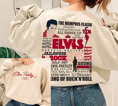 Elvis Presley Sweatshirt The King Of Rock 'N' Roll Sweatshirt • $46.99