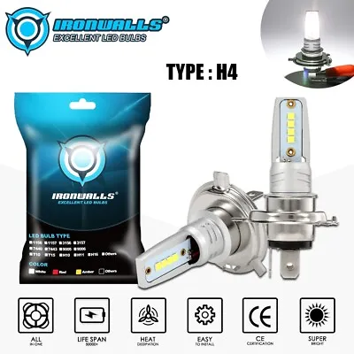 H4 9003 LED Hi-Lo Dual Beam 360° Headlight Fog Light Bulbs Kits 55W 8000LM 6000K • $15.98
