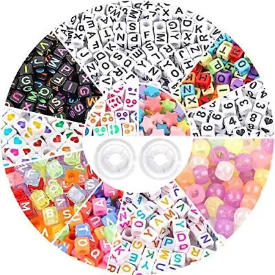 DICOBD 1500pcs Letter Beads Square Alphabet Beads For Bracelets Jewelry Making  • $13.92