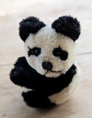£29 • Buy Vintage  Schuco Miniature Tin Body Mohair Wool Panda Bear 2.75”/7 Cm