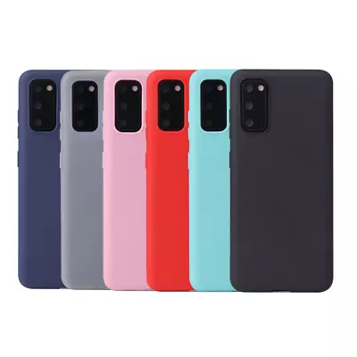 Soft Matte Slim TPU Silicone Phone Case Cover Samsung A72 73 A71 A70 A52 A51 A41 • £3.79