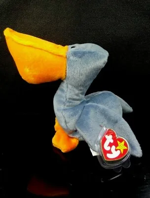 $2668.05 • Buy TY Beanie Baby Collection Scoop The Pelican Retired P.E. Pellets Red Stamp 1996
