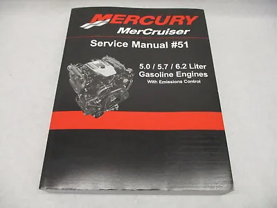 90-879288300 2012 Mercury Mercruiser #51 Service Manual 5.0 5.7 6.2 Gas Engines • $114