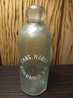 Chas. Narey Hutch Columbia S.C. Charles Abbreviated Antique Bottle Scarce Soda • $6.50